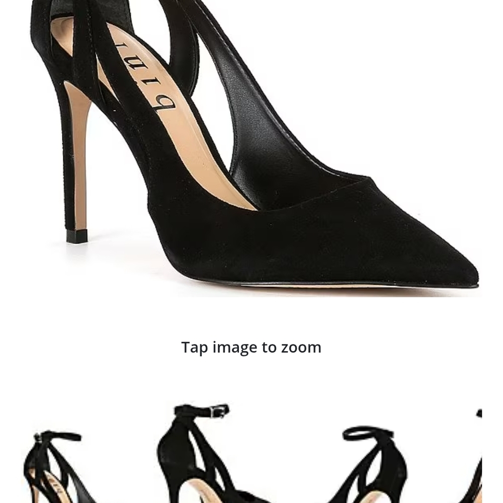 Gianni Bini Black Suede Heels